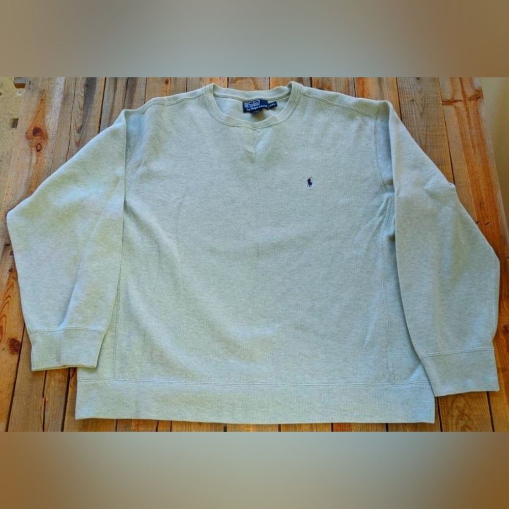 vintage '90s Polo Ralph Lauren mint green sweater  men's Size 2XL